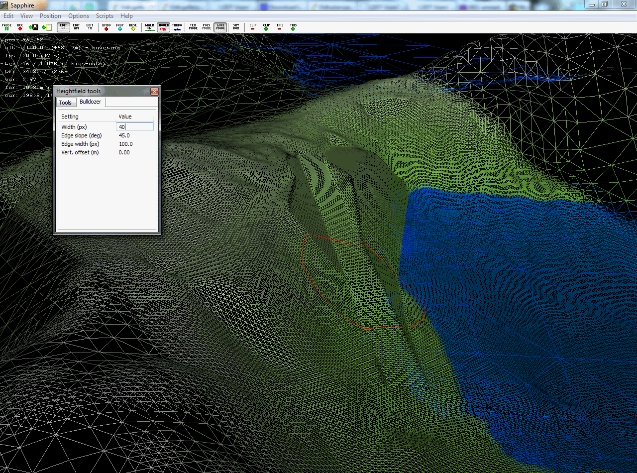 Brute force tessellation in Sapphire.