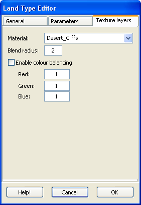 The new land type editor.