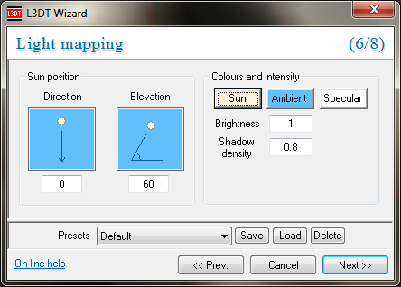 The light map wizard.